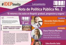 19 Noviembre. ¿Quieres conocer nuestro más reciente estudio sobre el retorno a las aulas en Bogotá? Evento Idep