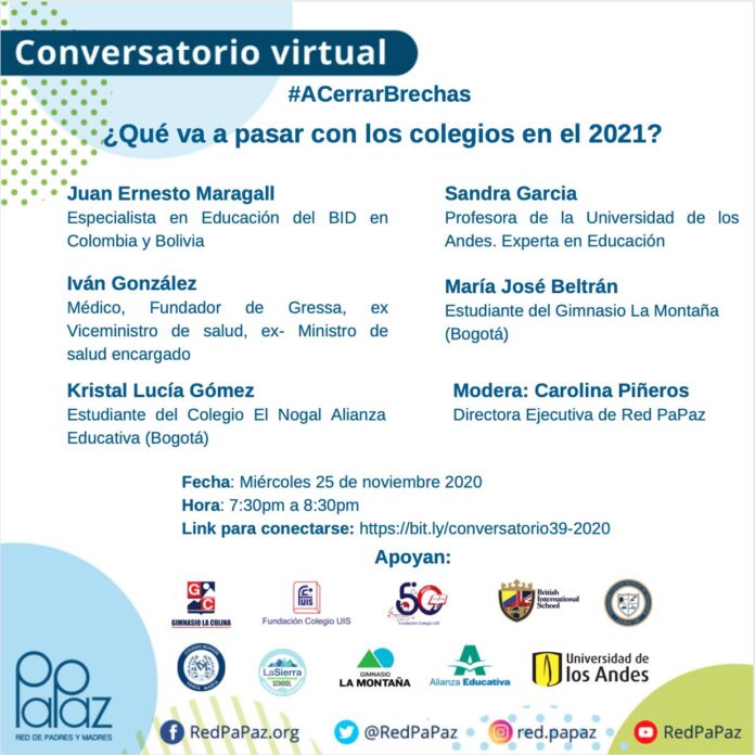 25 de Noviembre. ¿Qué va a pasar con los colegios en el 2021?
