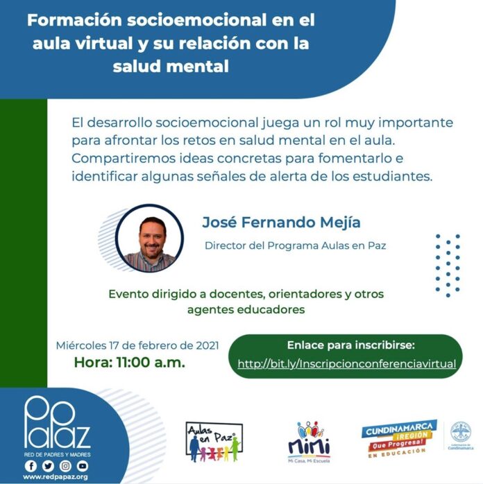 17 de Febrero. Formación socio emocional en el aula virtual y su relación con la salud mental