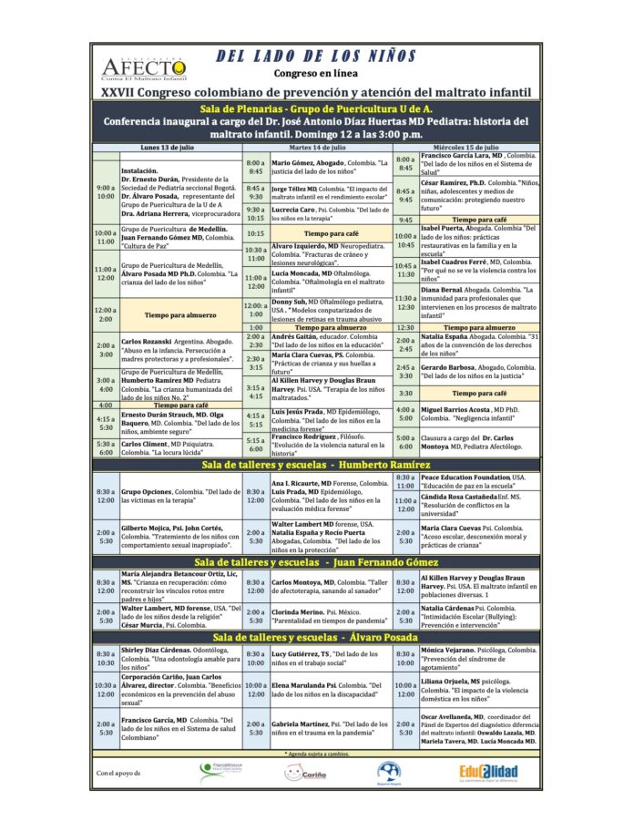 Agenda de prevención y atención del maltrato infantil 2020