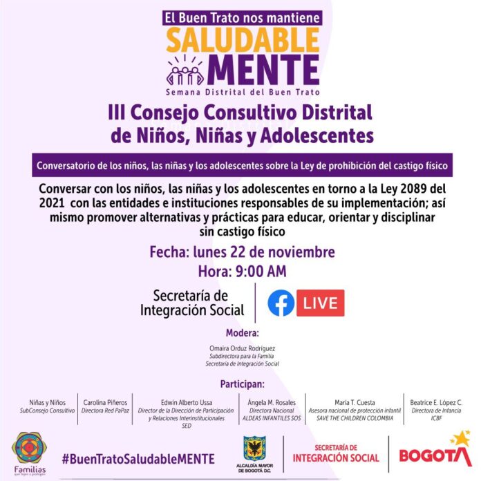 III Consejo Consultivo Distrital de Niños, Niña y Adolescentes III Consejo Consultivo Distrital de Niños, Niña y Adolescentes