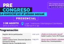3 de agosto, precongreso: lo esencial en el abuso sexual