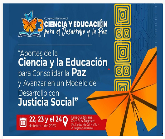 22, 23 y 24 de febrero. Congreso Internacional Ciencia y Educación para el Desarrollo y la Paz.