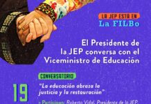 19 de abril. Conversatorio «La educación abraza la justicia y la restauración».