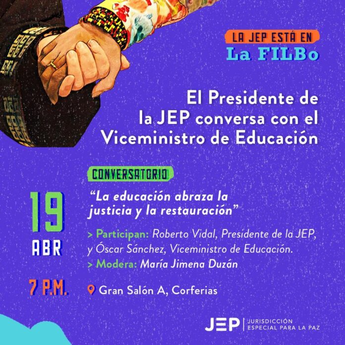 19 de abril. Conversatorio «La educación abraza la justicia y la restauración».