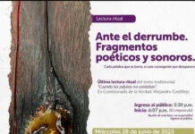 Lectura ritual del tomo testimonial “Cuando los pájaros no cantaban”