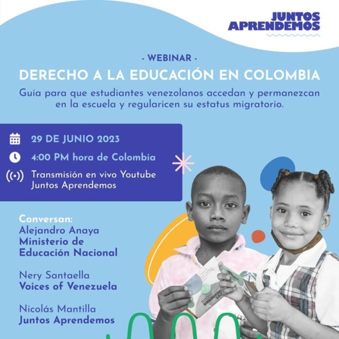 Webinar Derecho a la educación en Colombia