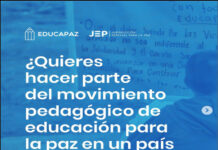 ¿Quieres hacer parte del movimiento pedagógico de educación para la paz en un país en transición?