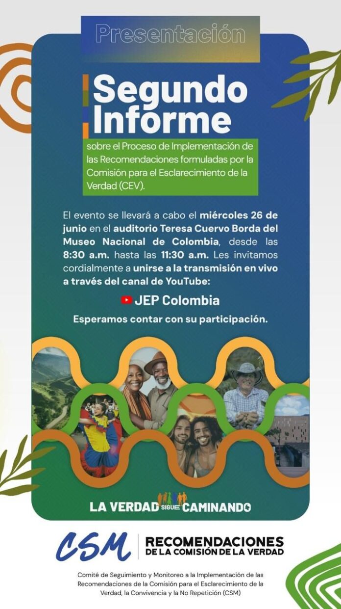 Segundo Informe de Seguimiento y Monitoreo a la implementación de las Recomendaciones de la CEV