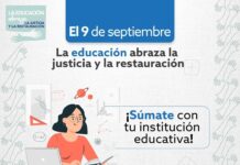 La educación abraza la justicia y la restauración