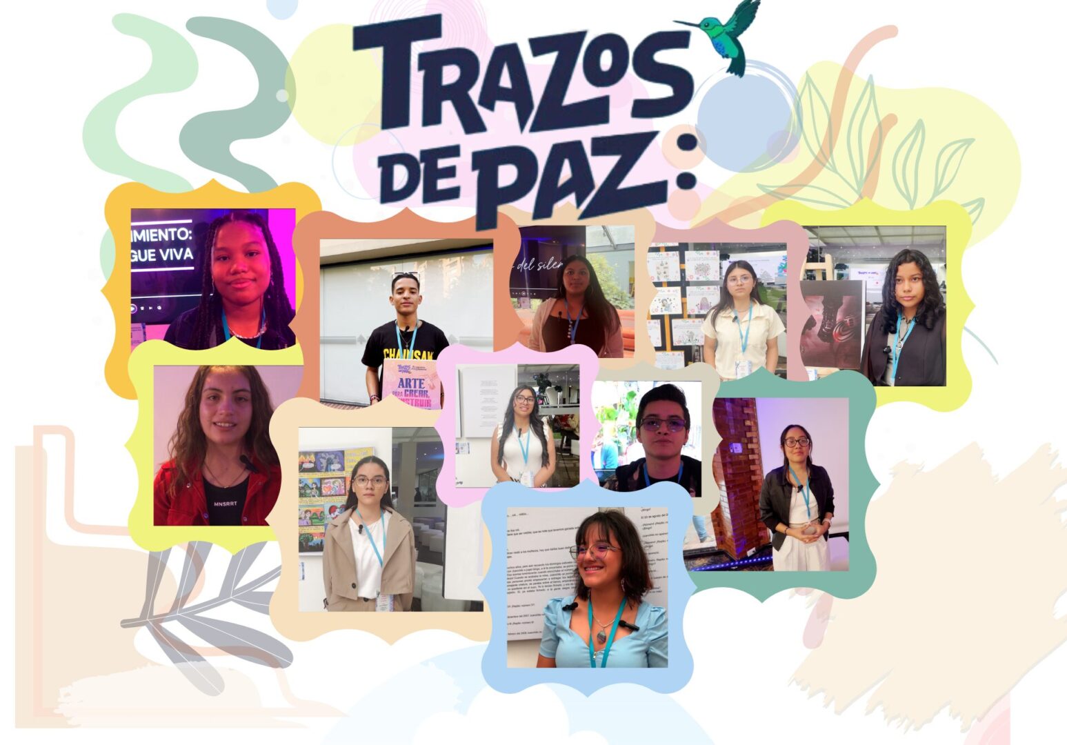 Trazos de paz: homenaje a los estudiantes escolares del concurso