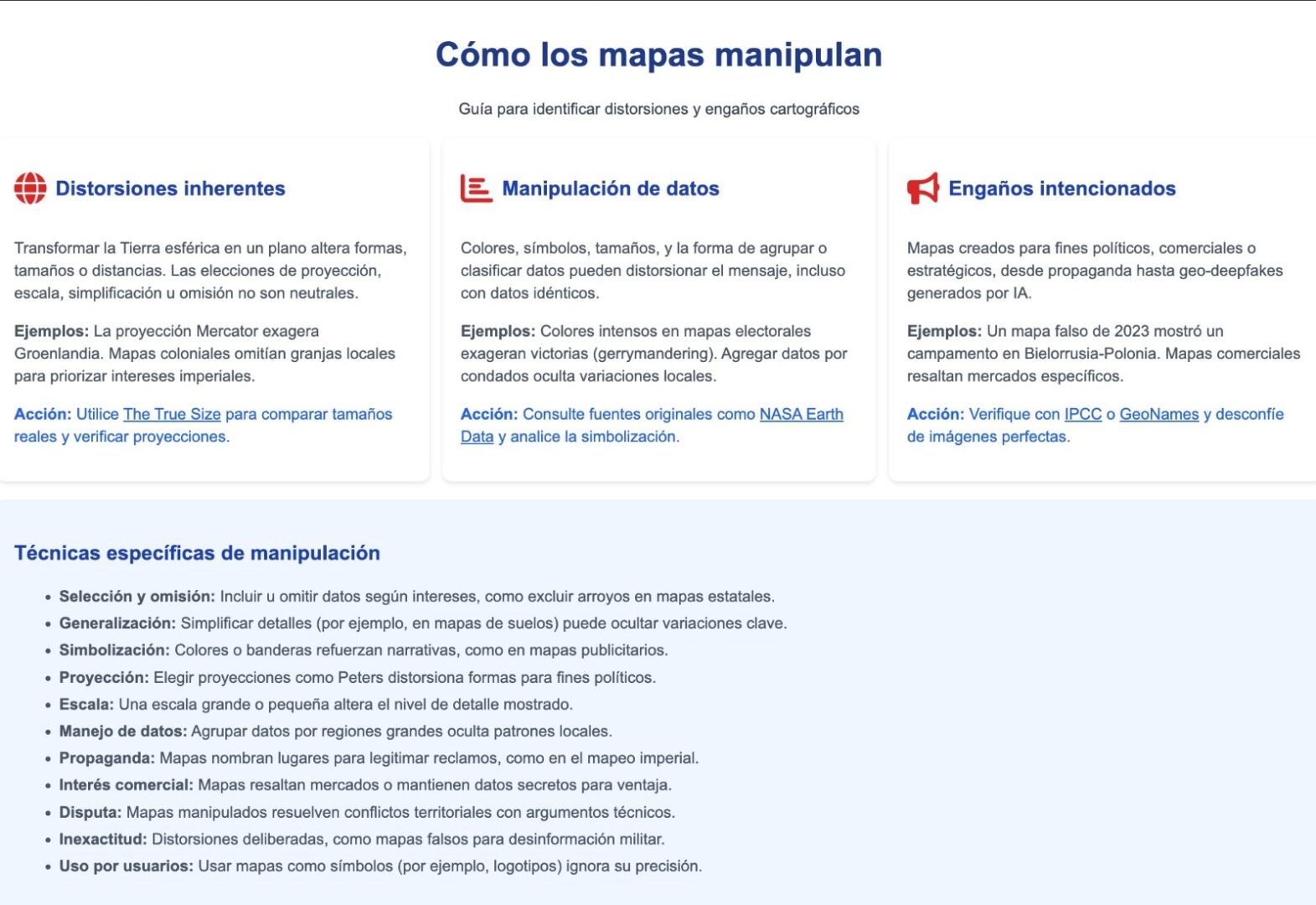 Detector de humo: Contra el desorden informativo (25): Mapas que mienten