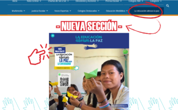 Un nuevo espacio digital para construir paz desde las aulas