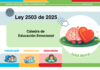 Ley 2503 de 2026: Cátedra de educación emocional