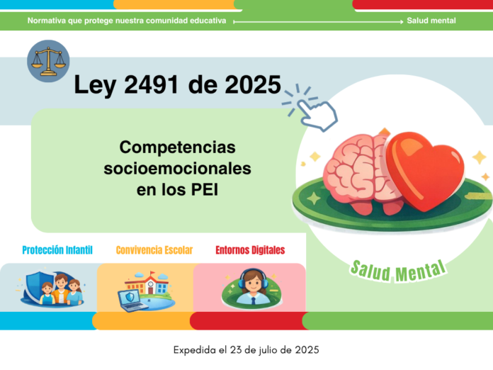 Ley 2491 de 2025: Competencias socioemocionales en los PEI